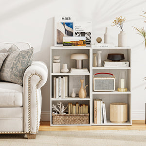 3 Open Shelf Bookcase Modern Storage Display Cabinet-Black