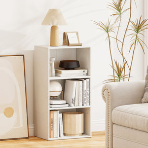 3 Open Shelf Bookcase Modern Storage Display Cabinet-Black