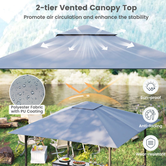 Wooden Dollhouse for Kids Modern Family Pretend Playhouse with Furniture Pieces and Figures-Natural