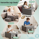 4-Tier Rotating Bookshelf 360° Display Rack with Dividers and Anti-falling Baffles-White