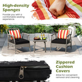 3-in-1 Convertible Sofa Bed with 5-Position Adjustable Backrest and Lumbar Pillow-Gray