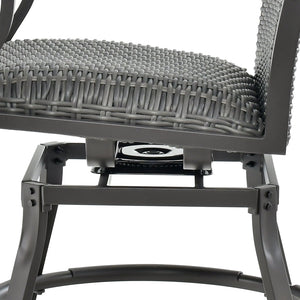 3 Pieces Swivel Bar Set with 4D Air Fiber Cushion by DirectDeals