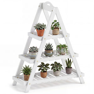 3-Tier Plant Stand Flower Pot Display Shelf-White