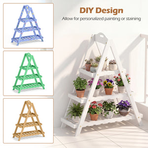 3-Tier Plant Stand Flower Pot Display Shelf-White