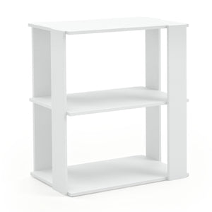 3-Tier Shoe Rack Set of 2 with Stackable Design and Anti-Tipping Device for Closet-White