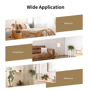32 Inch x 20 Inch Metal Frame Wall-Mounted Rectangle Mirror-Golden