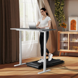 3-in-1 3HP Folding Treadmill with Smart Apps Remote Control and Speakers-Black