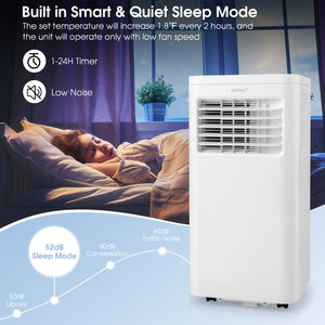 6000 BTU(SACC) Portable Air Conditioner Cools 250 Sq.Ft