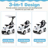 3 in 1 Push Car for Toddler Stroller Sliding Walking Car for Boys and Girls-Red
