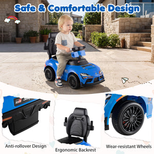 3-in-1 Toyota Licensed Foot-to-Floor Stroller Sliding Walking Toy-Blue