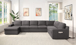 Waylon - Linen Sectional Sofa by Couch.com