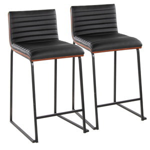 Mason Mara - Contemporary Fixed Height Quality Counter Stool (Set of 2) by Couch.com