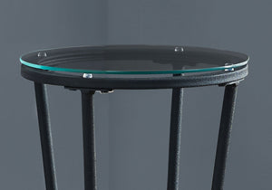 Accent Side Table, Plant Stand, Round, Contemporary & Modern - Black