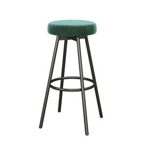 Modern Glam Upholstered Faux Velvet Bar Stool by Couch.com