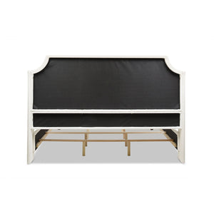 Addison - King Tufted Panel Bed Frame - Cloud White by Couch.com