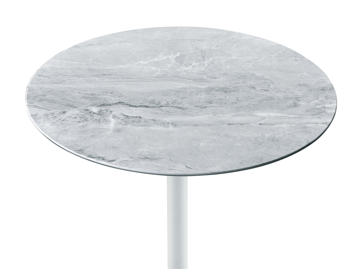 Orbit - 15.5" End Table With Height Adjustable Marble Textured Top by Couch.com