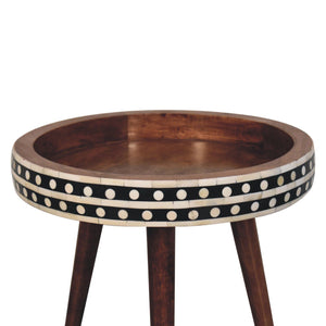Small Patterned Nordic Style End Table by Couch.com