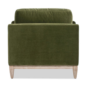 Pasadena - Wide Modern Farmhouse Accent Arm Chair - Olive Green by Couch.com