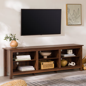 Modern Transitional 3 Shelf Open Storage TV Stand by Couch.com