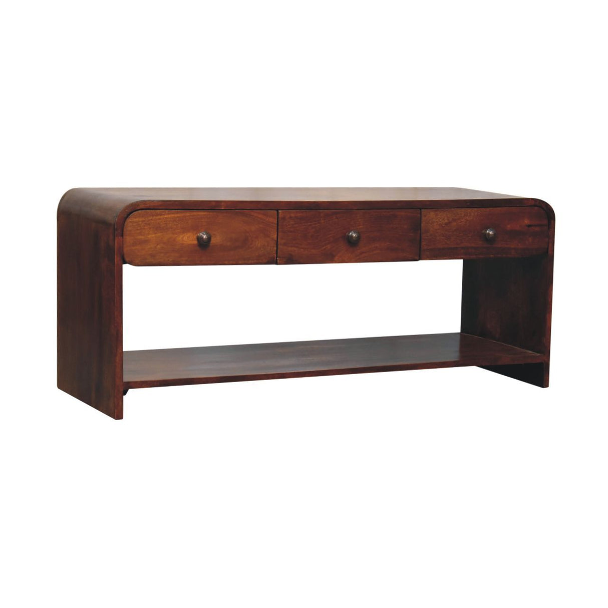 Aspen - Slim Media Unit - Dark Brown by Couch.com