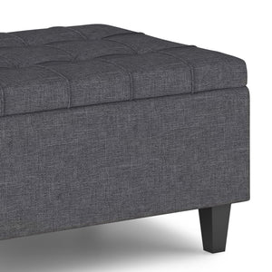 Harrison - Upholstered Coffee Table Storage Ottoman by Couch.com