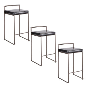 Fuji - Industrial Stackable Counter Stool Elegant Design by Couch.com