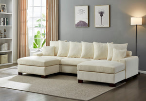 5 Seater Oversized Convertible L & U Shaped Couch by Couch.com