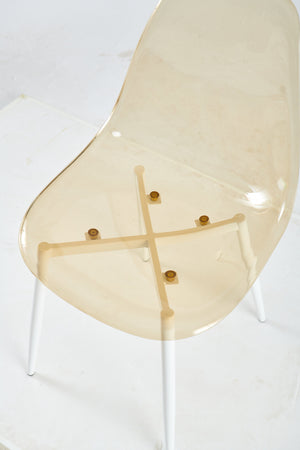 Dining Chair, Metal Leg, Plastic Seat (Set of 4) by Couch.com