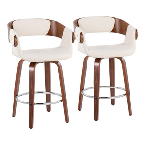 Elisa - Mid Century Modern Counter Stool (Set of 2) by Couch.com