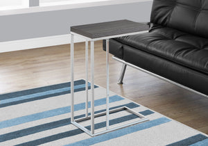 Accent Table, C - Shaped, Tempered Glass, Stylish Design Contemporary & Modern by Couch.com