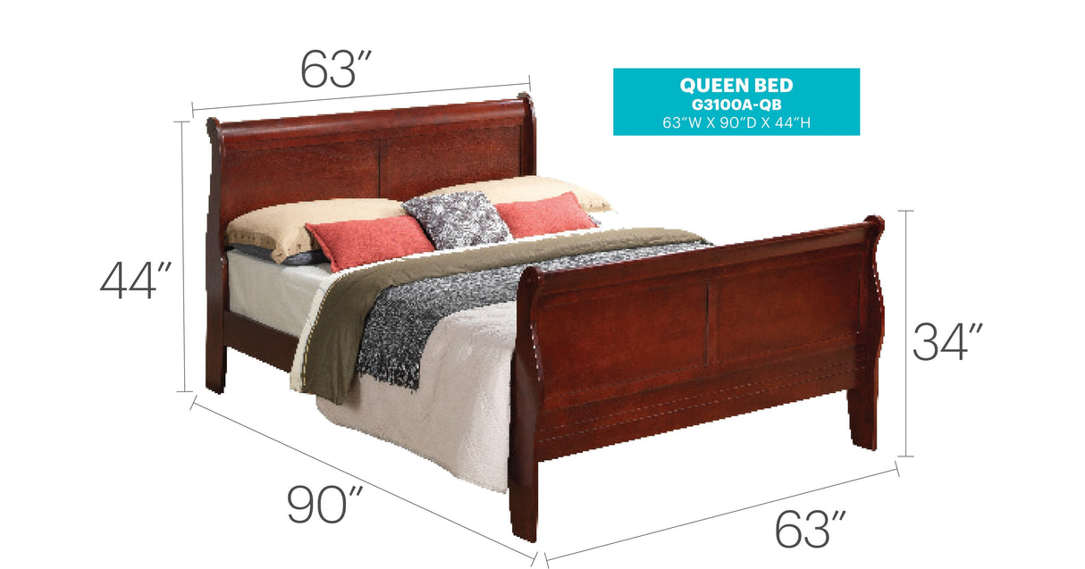 Panel Sleigh Bed by Couch.com