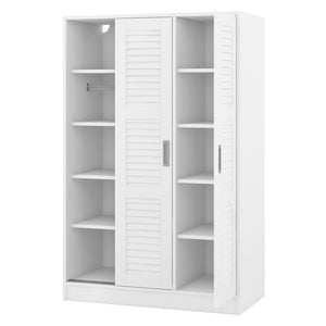 3 Door Shutter Wardrobe & Shelves by Couch.com
