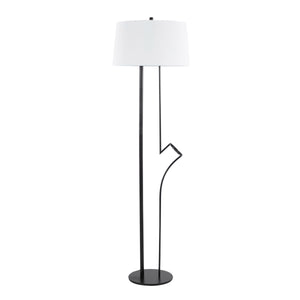 Shadow Contemporary Floor Lamp - Black / White by Couch.com