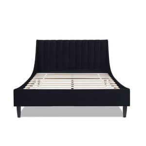 Aspen - Vertical Tufted Modern Headboard Platform Bed Set by Couch.com