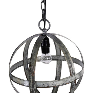 Metal Chandelier, Hanging Light Fixture With Adjustable Chain For Kitchen, Bulb Not Included - Gray by Couch.com