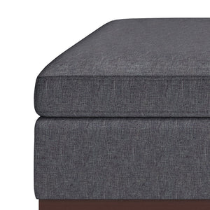 Owen - Square Coffee Table Storage Ottoman - Slate Gray by Couch.com