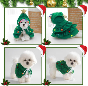 Cat Christmas Outfit Cat Kitten Christmas Clothes Cat Christmas Tree Costume With Star Ornament For Cats Kittens Pets