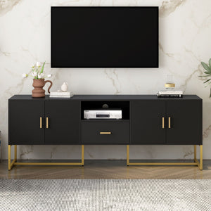 TV Cabinet With 1 Drawer, 2 Cabinets, Handles And Anti-Tip Device by Couch.com