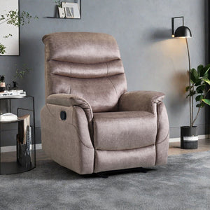Rocking Recliner Chair For Living Room, Adjustable Modern Recliner Chair, Recliner Sofa With Lumbar Support, Classic And Traditional Recliner Chair With Comfortable Arm And Back Sofa - Dark Gray by Couch.com