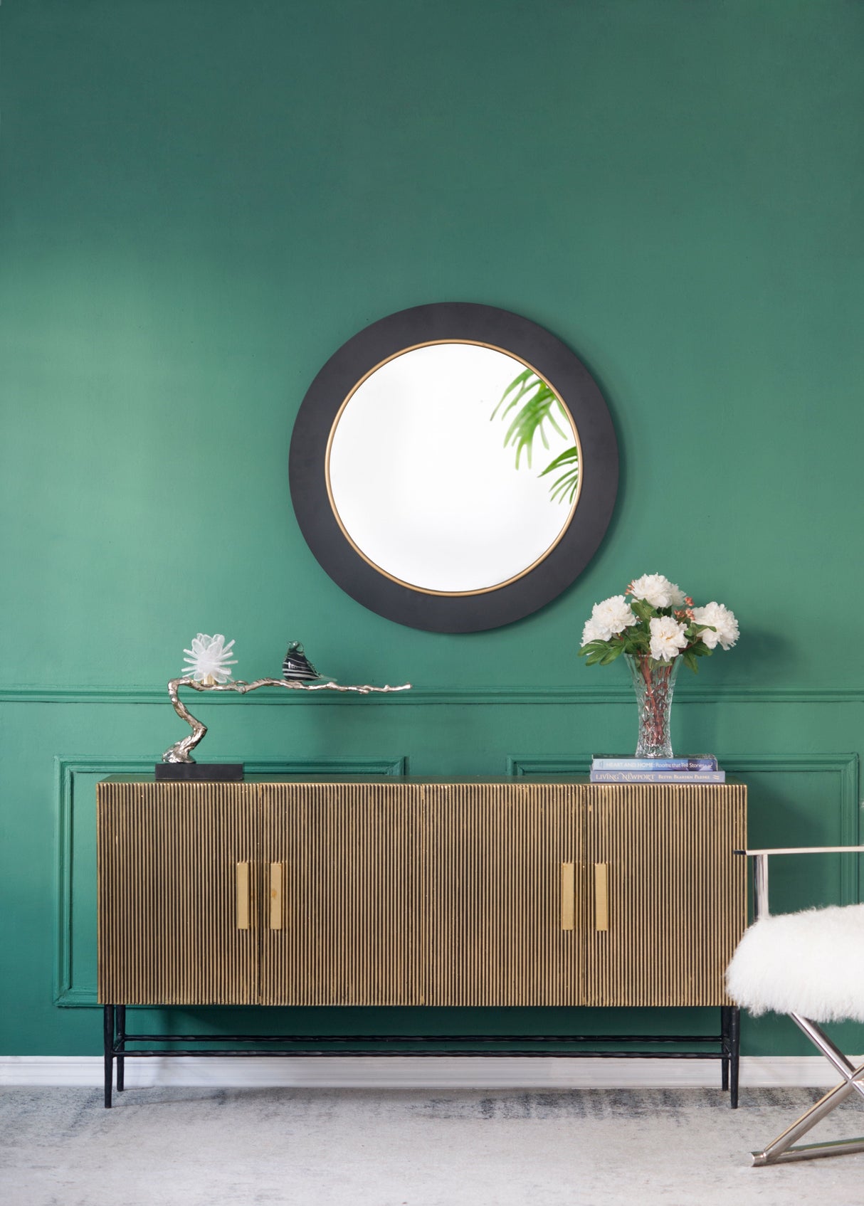 Aluminum Candle Holder With Marble Stand by Couch.com