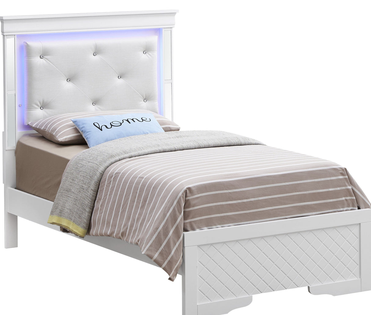Bed With LED Light Accents Headboard by Couch.com