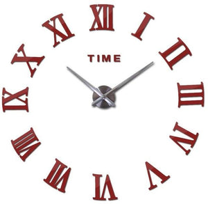 3D Big Acrylic Mirror Wall Clock Quartz Watch 3D Wall Clock Mirror Surface Decorative Clock Large Wall Sticker Clock for Living Room Bedroom Office Home Decorations Still Life Clocks Modern Home Decoration Living Room Stickers