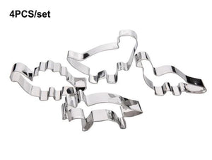 3D Dinosaur Cookie Cutters Mold Dinosaur Biscuit Cartoon Mould Sugarcraft Dessert Baking Silicone Mold For Sop Cake Decor Tool Dinosaur Fossil Cookie Making Molds Stamps For Kitchen