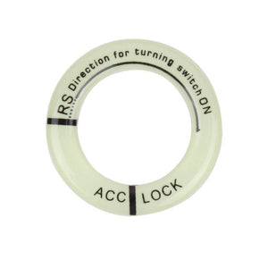 3D Key Ring Sticker Engine Start Push Button Switch Ring Cover Trim Luminous Ignition Switch Cover Car Styling Circle Light Decoration for Auto Motorcycle Universal Ignition Start Stop Button Luminous Ring Cover Trim Compatible