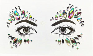 3D Makeup Tattoo Face Gems Glitter Face Jewels Crystal Stickers Face Glitter for Festival Carnival Party