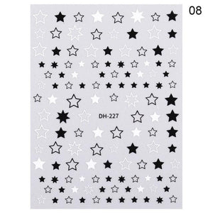 3D Nail Sticker Russian English Letter Sticker For Nails Foil Love Heart Design Accessories Fashion Manicures Sticker Decoration  Nail Art Stickers Water Transfer Nail Decals Full Wraps Gradient Acrylic Nail Kits for Women Manicure Decoration