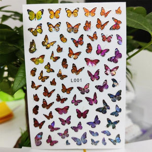 3D Nail Sticker Waterproof Shining Decals Stickers for Nails Cute Beautiful Love Heart Nail Art Decoration Aurora Silver Design Nail Art Stickers Decals Nail Art Supplies Valentines Day 3D Self-Adhesive Nail Decorations Manicuring Nail Art Manicure