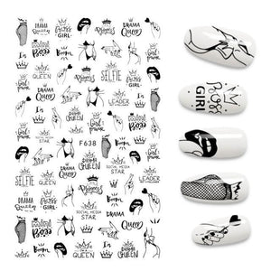 3D Nail Stickers Leaves Butterfly Panda Love Heart Design Stickers For Nails Manicure Foil Nail Art Decor  Girls Manicure Decoration Nail Art Supplies 3D Self-Adhesive Nail Decals Designer Nail Stickers for Acrylic Nails