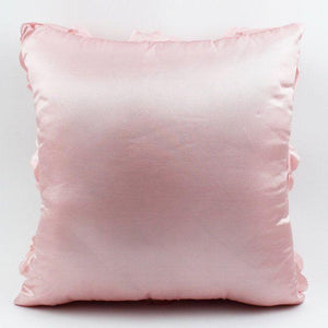 3D Roses Style Embroidered Polyester Cushion Cover Pillowcase Wedding Home Decorative Roses Floral Print Cushion Covers Throw Pillow Covers For Decorating Sofa Car Bedroom 42x42cm