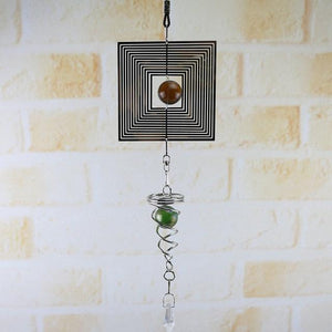 3D Wind Chimes Sun Wind Spinner Metal Hanging Wind Bells Stainless Steel Chimes Church Indoor Outdoor  Garden Porch Balcony Home Decoration Ornament Room Decor